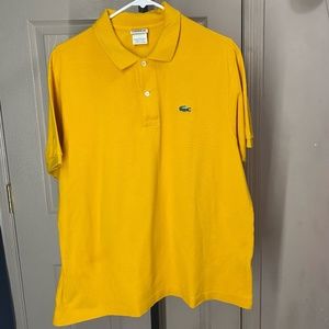 Lacoste Yellow Polo Shirt